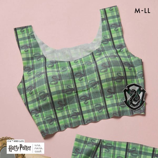 ハリー・ポッター × ウンナナクール Harry Potter 綿混 フラット仕上げノンワイヤーブラジャー ブラジャー une nana cool