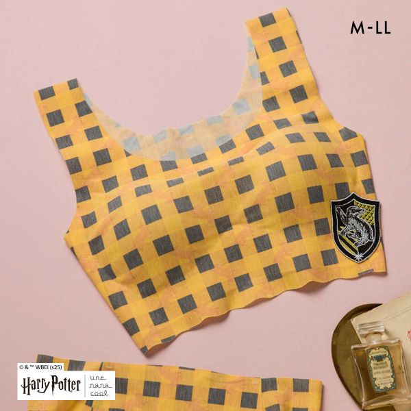 ハリー・ポッター × ウンナナクール Harry Potter 綿混 フラット仕上げノンワイヤーブラジャー ブラジャー une nana cool