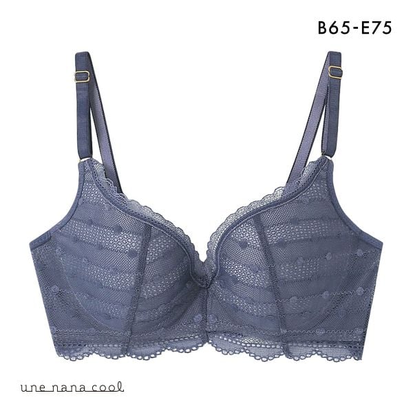 ウンナナクール une nana cool ポルカドットモールド 3/4カップブラジャー 単品