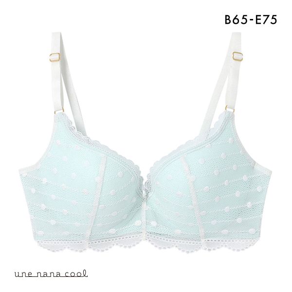 ウンナナクール une nana cool ポルカドットモールド 3/4カップブラジャー 単品