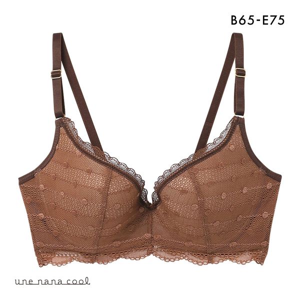 ウンナナクール une nana cool ポルカドットモールド 3/4カップブラジャー 単品