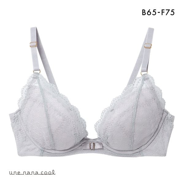ウンナナクール une nana cool ビタードットコットン 3/4カップブラジャー 単品
