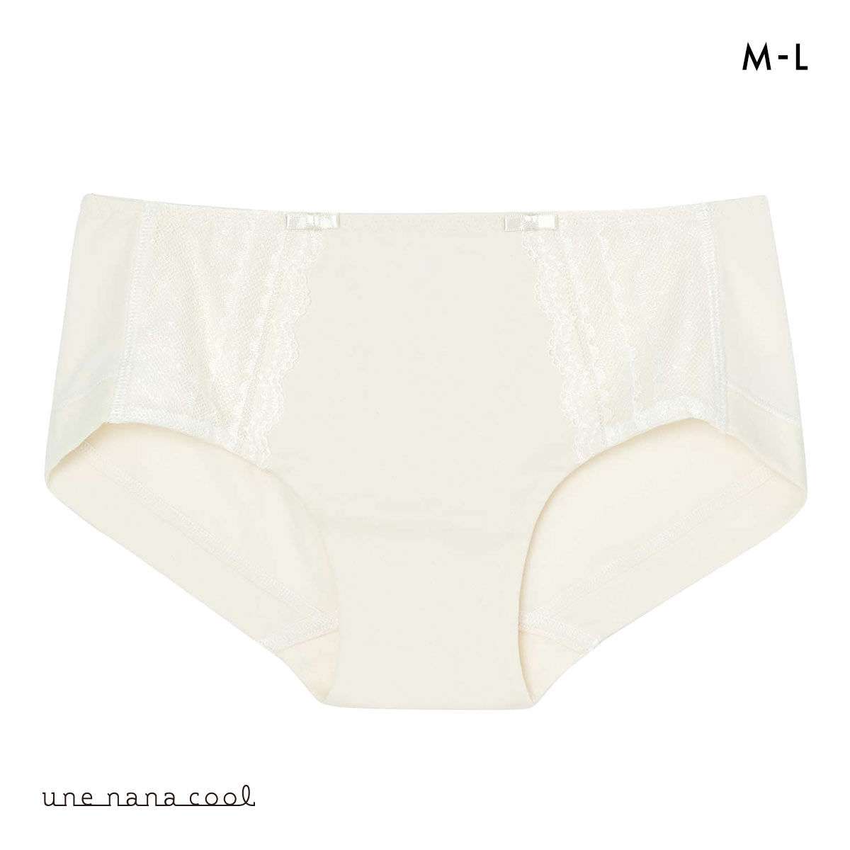 ウンナナクール une nana cool ビタードットコットン ボーイレングスショーツ 単品(CR-クリーム-M)