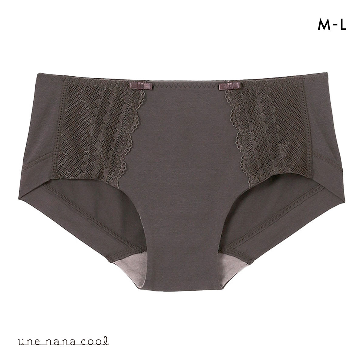 ウンナナクール une nana cool ビタードットコットン ボーイレングスショーツ 単品(BR-ブラウン-M)