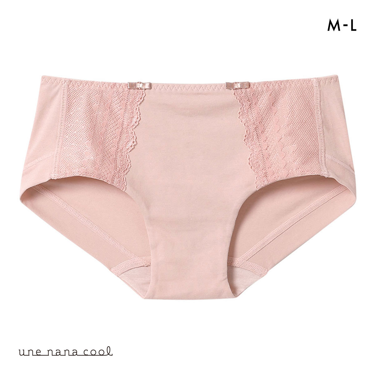 ウンナナクール une nana cool ビタードットコットン ボーイレングスショーツ 単品(SP-サーモンピンク-M)