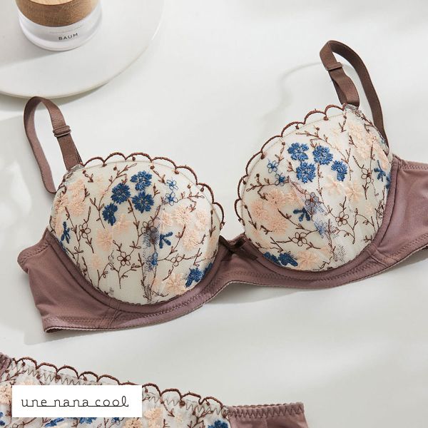 ウンナナクール une nana cool Botanical eden 3/4カップ ブラジャー 単品