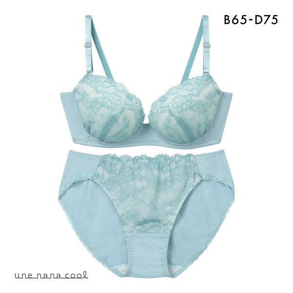 ウンナナクール une nana cool WEB限定 ブラ＆ショーツセット 3/4カップ ブラジャー ショーツ
