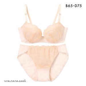 ウンナナクール une nana cool WEB限定 ブラ＆ショーツセット 3/4カップ ブラジャー ショーツ