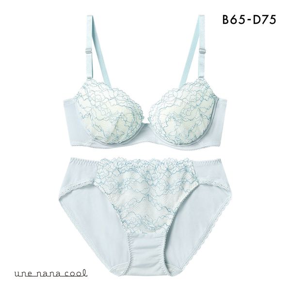 ウンナナクール WEB限定 ブラ＆ショーツセット 3/4カップ ブラジャー ショーツ une nana cool