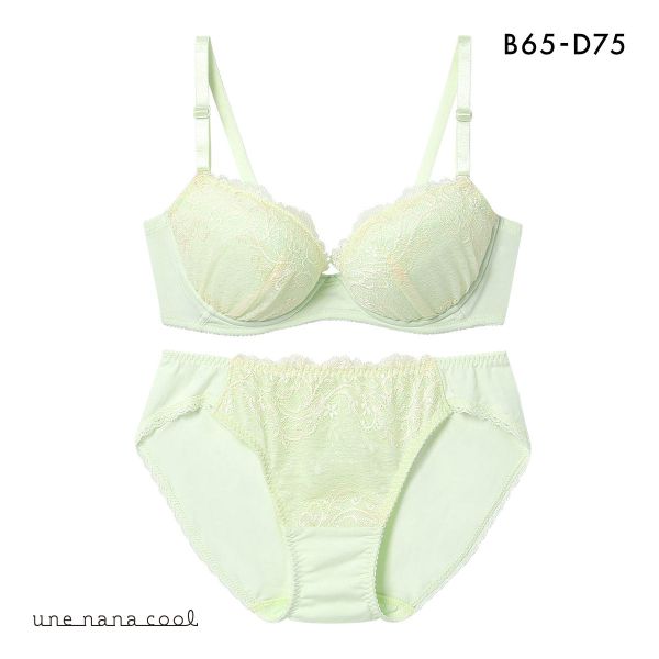 ウンナナクール WEB限定 ブラ＆ショーツセット 3/4カップ ブラジャー ショーツ une nana cool