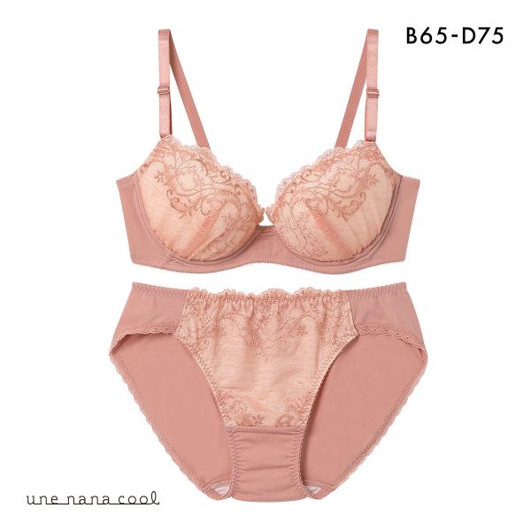 ウンナナクール WEB限定 ブラ＆ショーツセット 3/4カップ ブラジャー ショーツ une nana cool