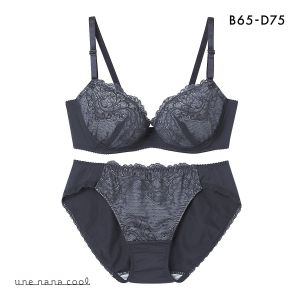 ウンナナクール WEB限定 ブラ＆ショーツセット 3/4カップ ブラジャー ショーツ une nana cool