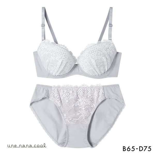 ウンナナクール WEB限定 ブラ＆ショーツセット 3/4カップ ブラジャー ショーツ une nana cool