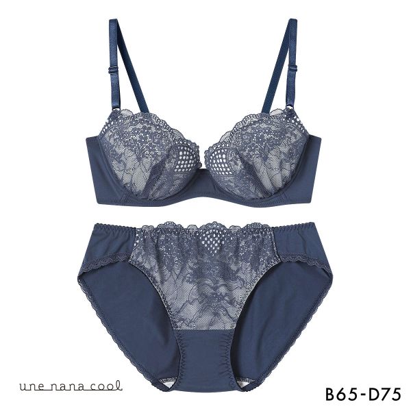 ウンナナクール WEB限定 ブラ＆ショーツセット 3/4カップ ブラジャー ショーツ une nana cool
