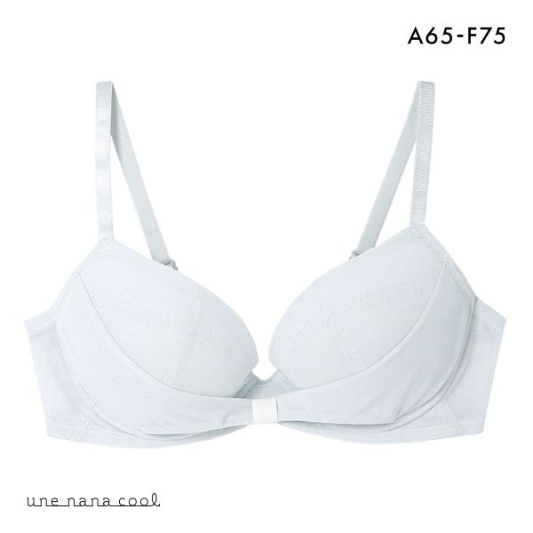 ウンナナクール une nana cool リボンブラ 胸もとフィットながもち 動いても、キレイはつづく 3/4カップブラジャー 単品