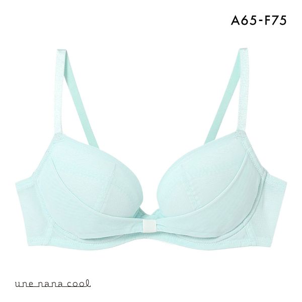 ウンナナクール une nana cool リボンブラ 胸もとフィットながもち 動いても、キレイはつづく 3/4カップブラジャー 単品