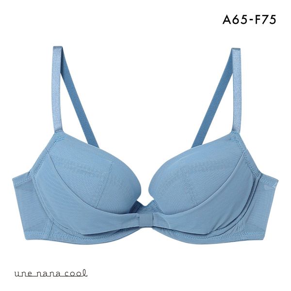 ウンナナクール une nana cool リボンブラ 胸もとフィットながもち 動いても、キレイはつづく 3/4カップブラジャー 単品