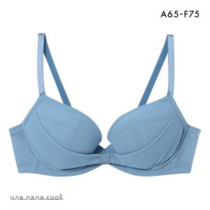 ウンナナクール une nana cool リボンブラ 胸もとフィットながもち 動いても、キレイはつづく 3/4カップブラジャー 単品