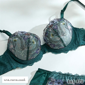 ウンナナクール Steppe Flower 3/4カップ ブラジャー une nana cool