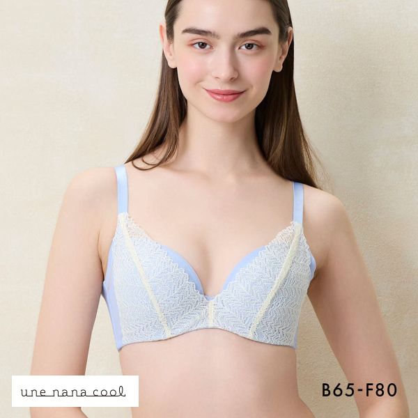 ウンナナクール une nana cool 脇スッキリ さあ、わたし レース 3/4カップブラジャー 単品