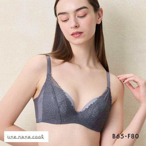 ウンナナクール une nana cool 脇スッキリ さあ、わたし レース 3/4カップブラジャー 単品