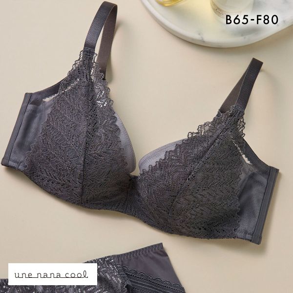 ウンナナクール une nana cool 脇スッキリ さあ、わたし レース 3/4カップブラジャー 単品