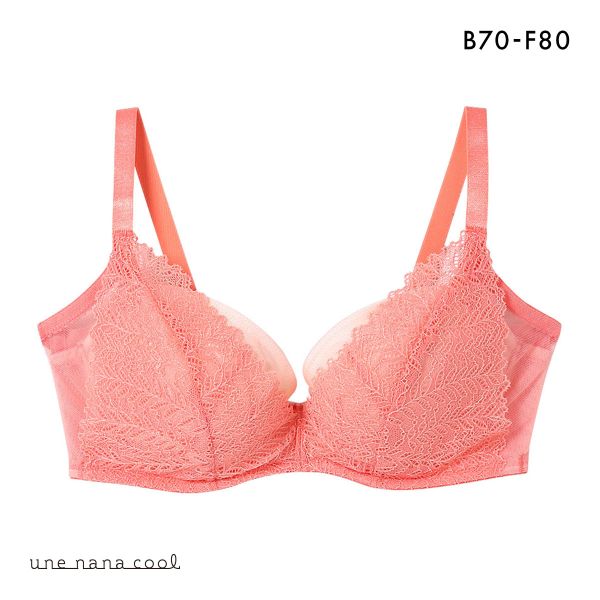 ウンナナクール une nana cool 脇スッキリ さあ、わたし レース 3/4カップブラジャー 単品