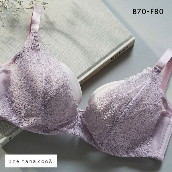 ウンナナクール une nana cool 脇スッキリ さあ、わたし レース 3/4カップブラジャー 単品