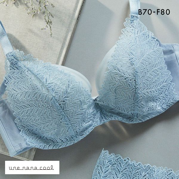 ウンナナクール une nana cool 脇スッキリ さあ、わたし レース 3/4カップブラジャー 単品