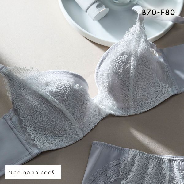 ウンナナクール une nana cool 脇スッキリ さあ、わたし レース 3/4カップブラジャー 単品