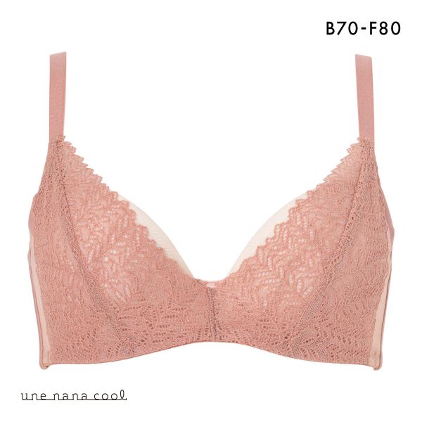 ウンナナクール une nana cool 脇スッキリ さあ、わたし レース 3/4カップブラジャー 単品