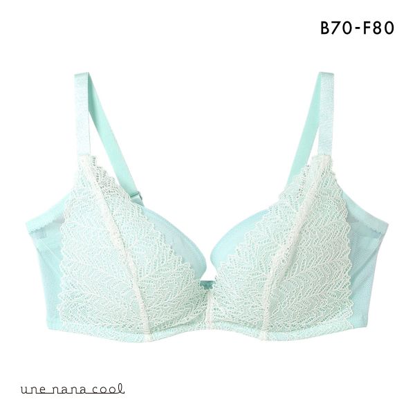 ウンナナクール une nana cool 脇スッキリ さあ、わたし レース 3/4カップブラジャー 単品