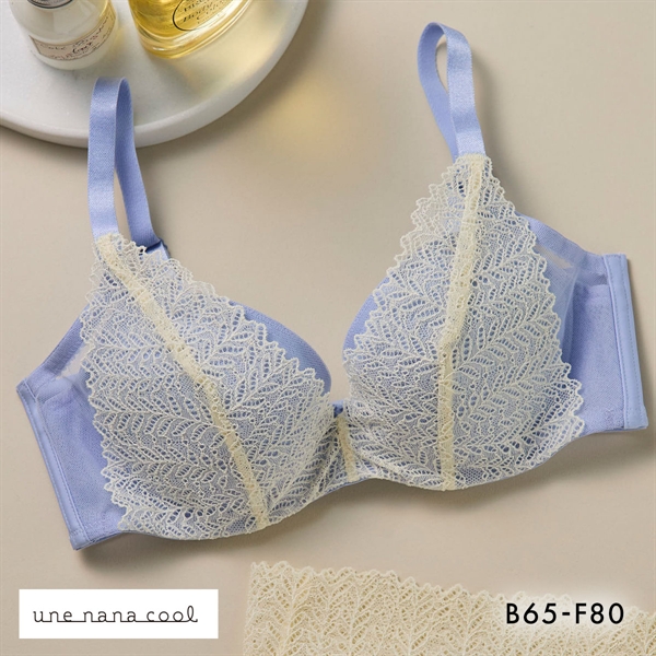 ウンナナクール une nana cool 脇スッキリ さあ、わたし レース 3/4カップブラジャー 単品