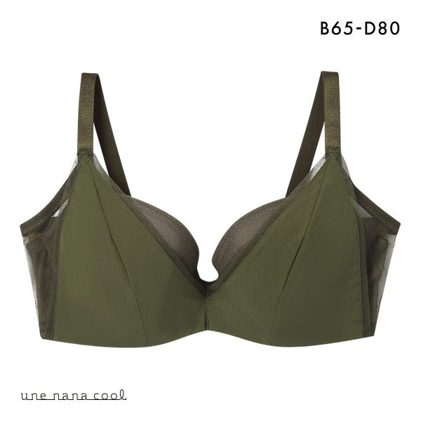 ウンナナクール une nana cool 脇スッキリ さあ、わたし シンプル 3/4カップブラジャー BCD 単品
