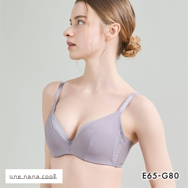 ウンナナクール une nana cool 脇スッキリ さあ、わたし シンプル 3/4カップブラジャー EFG 単品
