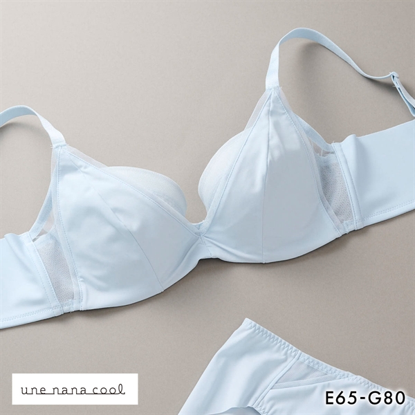 ウンナナクール une nana cool 脇スッキリ さあ、わたし シンプル 3/4カップブラジャー EFG 単品