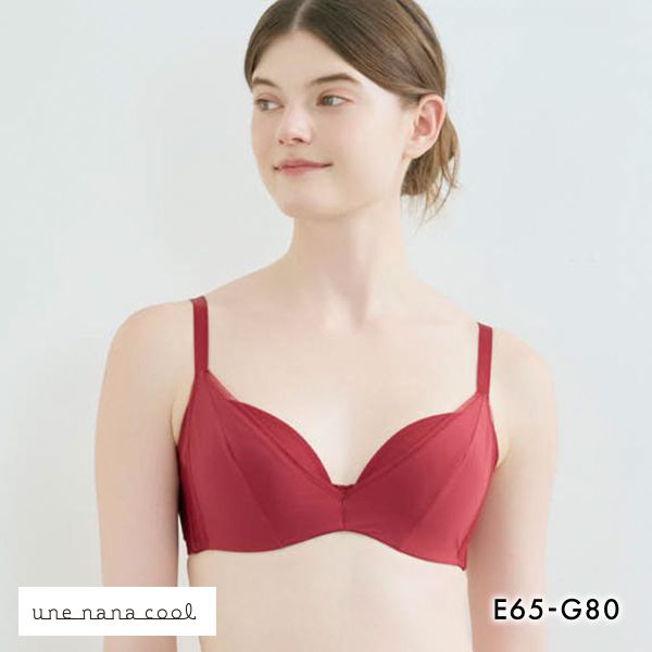 ウンナナクール une nana cool 脇スッキリ さあ、わたし シンプル 3/4カップブラジャー EFG 単品