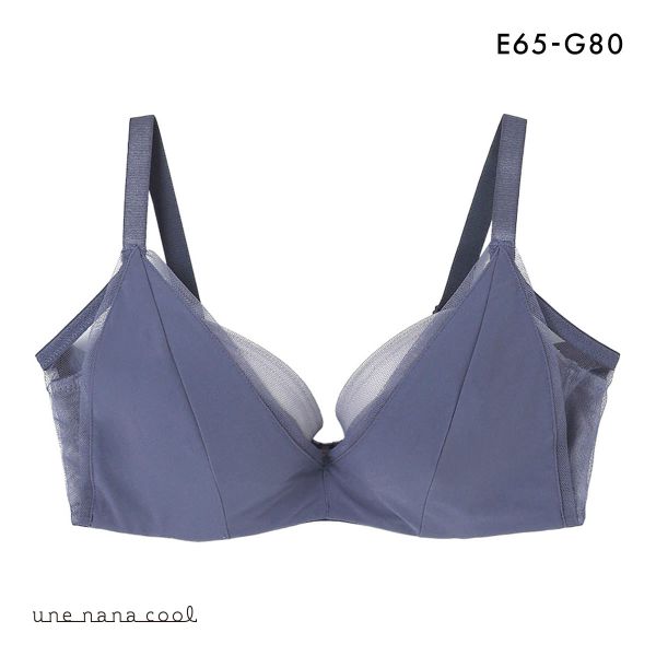 ウンナナクール une nana cool 脇スッキリ さあ、わたし シンプル 3/4カップブラジャー EFG 単品