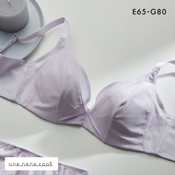 ウンナナクール une nana cool 脇スッキリ さあ、わたし シンプル 3/4カップブラジャー EFG 単品
