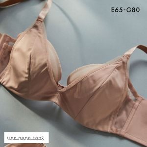 ウンナナクール une nana cool 脇スッキリ さあ、わたし シンプル 3/4カップブラジャー EFG 単品