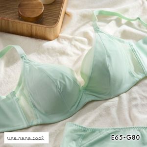 ウンナナクール une nana cool 脇スッキリ さあ、わたし シンプル 3/4カップブラジャー EFG