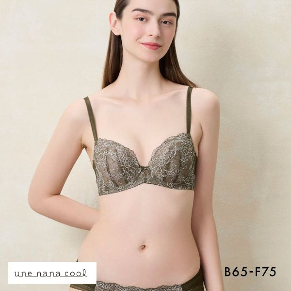 ウンナナクール une nana cool ふゆうする 3/4カップ ブラジャー 単品 ウンナナクール une nana cool ふゆうする 3/4カップ ブラジャー 単品