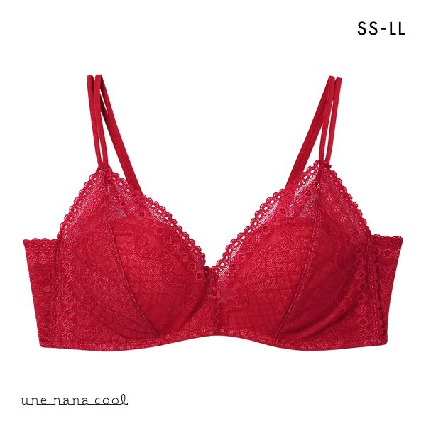 ウンナナクール une nana cool 特別な日以外の364日つけたくなるブラ 364ブラ レース ノンワイヤーブラ 大きいサイズ
