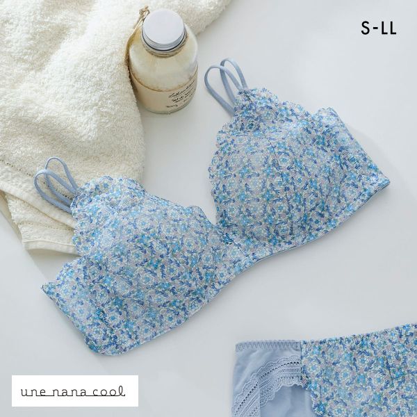 ウンナナクール une nana cool 特別な日以外の364日つけたくなるブラ 364ブラ レース MADE WITH LIBERTY FABRIC ノンワイヤーブラ 単品