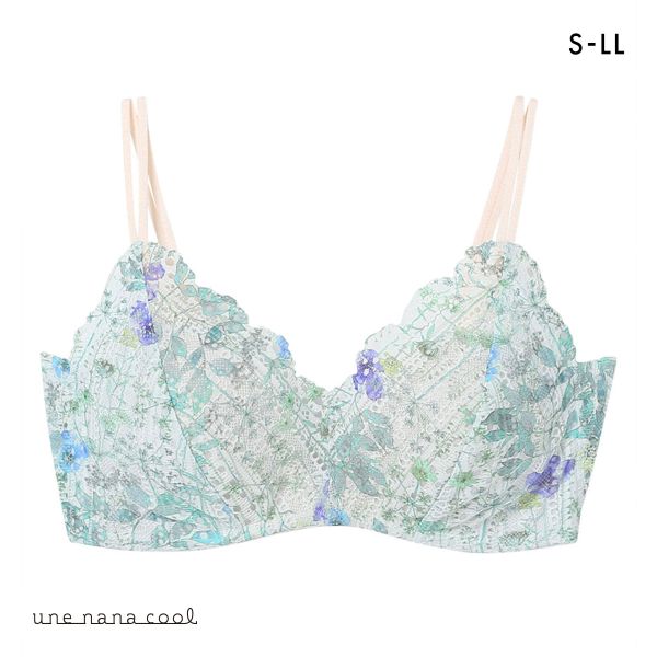 ウンナナクール une nana cool 特別な日以外の364日つけたくなるブラ 364ブラ レース MADE WITH LIBERTY FABRIC ノンワイヤーブラ 単品