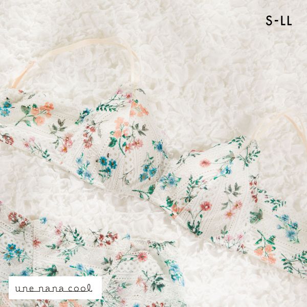 ウンナナクール une nana cool 特別な日以外の364日つけたくなるブラ 364ブラ レース MADE WITH LIBERTY FABRIC ノンワイヤーブラ 単品