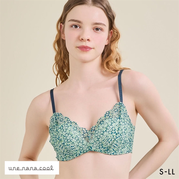 ウンナナクール リニューアル 特別な日以外の364日つけたくなるブラ 364ブラ レース MADE WITH LIBERTY FABRIC ノンワイヤーブラ 単品 une nana cool