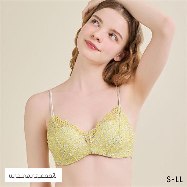 ウンナナクール リニューアル 特別な日以外の364日つけたくなるブラ 364ブラ レース MADE WITH LIBERTY FABRIC ノンワイヤーブラ 単品 une nana cool