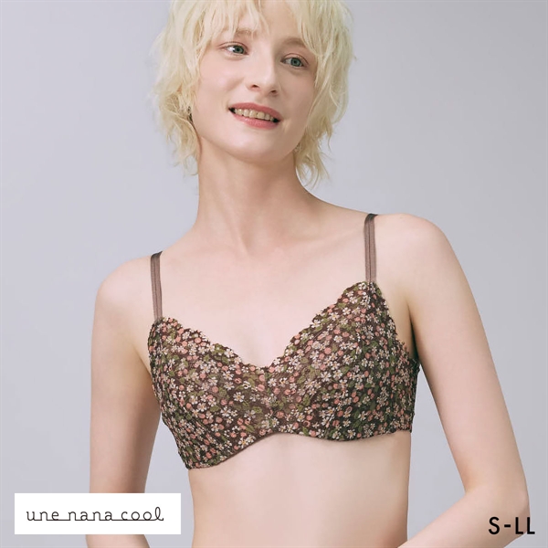 ウンナナクール リニューアル 特別な日以外の364日つけたくなるブラ 364ブラ レース MADE WITH LIBERTY FABRIC ノンワイヤーブラ 単品 une nana cool
