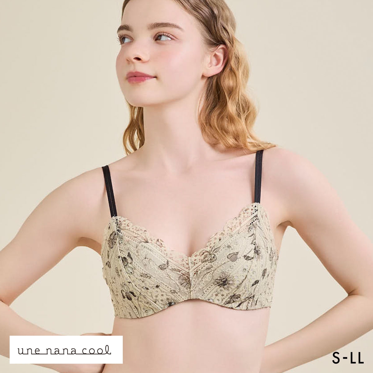ウンナナクール リニューアル 特別な日以外の364日つけたくなるブラ 364ブラ レース MADE WITH LIBERTY FABRIC ノンワイヤーブラ 単品 une nana cool